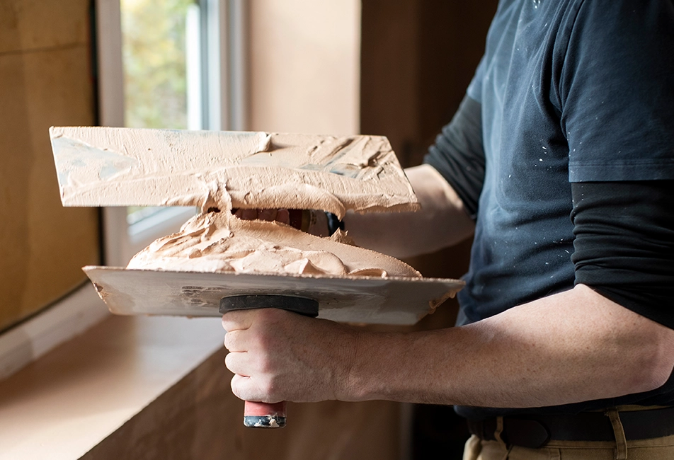 Rénovation mur de plâtre à La Planche